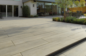 DECKWOOD PREMIUM PORCELAIN PAVING - 1200 x 295 x 20mm - ASH