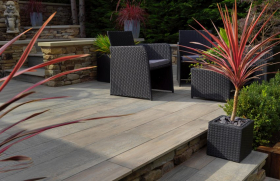 DECKWOOD PREMIUM PORCELAIN PAVING - 1200 x 295 x 20mm - CINDER