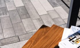 A&G - LONG STONE BLOCK PAVING - 60mm (MIXED SIZE PACK 12.65m2) - FRASSINO    (GREY)