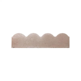 BRADSTONE SCALLOPED EDGING - 600 x 150 x 50mm - GREY