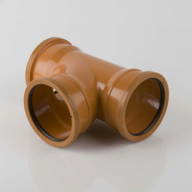 BRETT UNDERGROUND TRIPLE SOCKET BRANCH - 110mm x 87.5 DEG.
