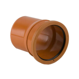 BRETT UNDERGROUND DRAIN PIPE SINGLE SOCKET BEND 11.25 DEG. - 110mm