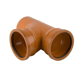 BRETT UNDERGROUND DRAIN PIPE 87.5 DEG. DOUBLE SOCKET BRANCH -110mm x 110mm