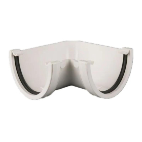 BRETT GUTTERING DEEPSTYLE HIGH CAPACITY 90 DEG. ANGLE 115mm - WHITE
