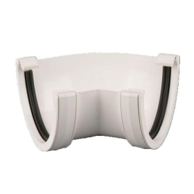 BRETT GUTTERING DEEPSATYLE HIGH CAPACITY 135 DEG. ANGLE 115mm - WHITE