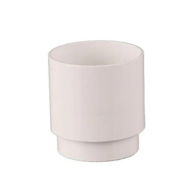 BRETT GUTTERING ROUND STYLE DOWNPIPE CONNECTOR 68mm - WHITE