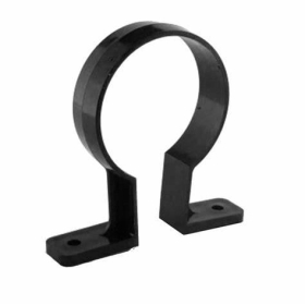 BRETT ROUND DOWNPIPE BRACKET 68mm - BLACK