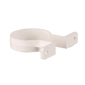 BRETT ROUND DOWNPIPE B RACKET 68mm - WHITE