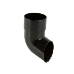 BRETT GUTTERING ROUND STYLE DOWNPIPE SHOE 68mm - BLACK