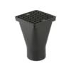 BRETT UNDERGROUND 110MM SQUARE HOPPER (160X160MM SQUARE) B1071 (BLACK)