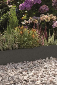 BRADSTONE ROUND TOP EDGING 600 x 150 x 50mm DARK GREY