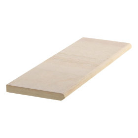 PREMIUM EXCLUSIVE SANDSTONE SANDBLASTED BULLNOSE STEP TREAD - 1000 x 300 x 30mm - BUFF