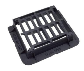 CLARK DRAIN GULLY GRATE & FRAME IRON DUCTILE HINGED D400 | 430 x 370 x 100mm