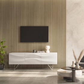 ACOUSTIC SLAT WALL PANEL - 2400 x 605 x 22mm - LIGHT OAK