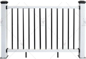 Easyfit BALUSTRADE HAND & BASE RAIL KIT | 1600 x 1150mm | CHARCOAL