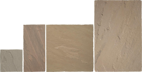 PREMIUM RIVEN SANDSTONE  PAVING (22mm CALIBRATED) | 18.97m2 PACK | BUFF