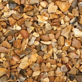 GOLDEN FLINT-  DECORATIVE AGGREGATE - 20mm - BULK BAG     (PRE-PACKED)