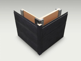 MILLBOARD ENVELLO CLADDING SHADOW LINE+ EXTERNAL CORNER - 50x50x3050MM - LIMED OAK (MCFE50L)
