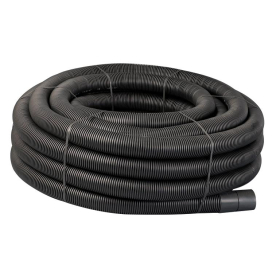 LAND DRAIN COIL - 160mm x 35m - BLACK