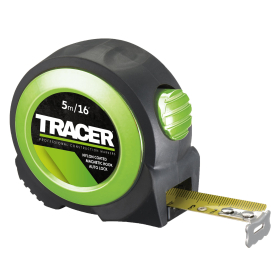 TRACER 5m TAPE MEASURE - NYLON COATED & LARGE MAGNETIC HOOK