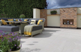 PAVESTONE ROCK STACK PORCELAIN CLADDING  l  385 x 75 x 8-12mm PACK OF 26  l  RUST