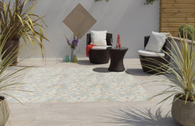 MOSAIC PORCELAIN PAVING -  600 x 600 x 20mm - BEIGE      (ELIOS/ETNIC)