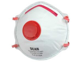 SCAN MOULDED VALVED DISP MASKS (2)FFP3     SCAPPEP3MVD