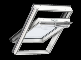 VELUX CENTRE PIVOT MANUAL DOUBLE GLAZED WINDOW | 550 x 780mm | WHITE PAINT | GGL CK02 2070