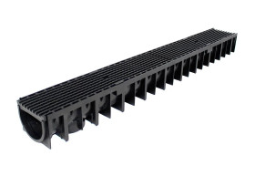 POLYCON LITE AQUA - 100 CHANNEL - A15 GALVANISED SLOTTED GRATING - 92mm DEPTH - 1000mm LEN