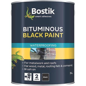 BOSTIK BITUMINOUS BLACK PAINT - 5L