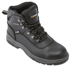 CASTLE FORT TOLEDO WATERPROOF LEATHER SAFETY BOOT - BLACK - SIZE 8
