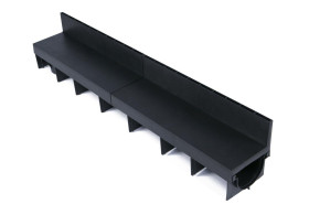 POLYCON BLOCK SLOT B125 COMPOSITE CHANNEL & COVER - 1000mm 60mm UPSTAND (LPS.1015.CH1.BCPS)