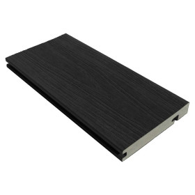 EasyFit COMPOSITE DECK FINISHED END 140 x 22 x 3600mm - CHARCOAL (BULLNOSE BOARD)