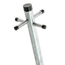 GALVANISED CLOTHES POLE CROSS PIN C/W SOCKET 2400mm (8')