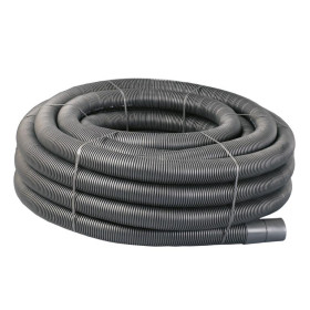 METRODUCT TWINWALL ELECTRICAL CABLE DUCTING -  94/110mm x 50m ROLL - BLACK