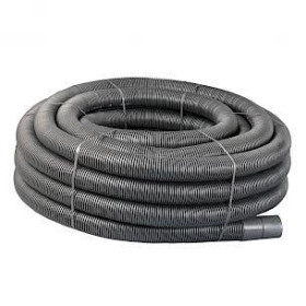 METRODUCT TWINWALL ELECTRICAL CABLE DUCTING -  63/50mm x 50m ROLL - BLACK