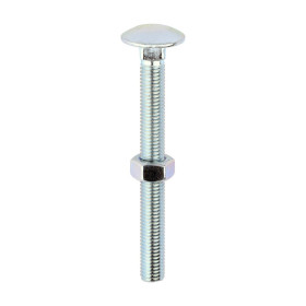 TIMCO INDEX CARRIAGE BOLT NUT + WASHER - M12 x 120mm    (PACK OF 10)