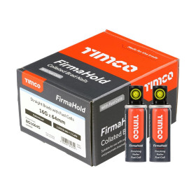 TIMCO FIRMAHOLD ST GALVANISED  FINISHING NAILS AND FUEL CELLS 16g x 64mm (2000/BOX) BG1664G