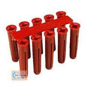 TIMCO PLASTIC PLUGS RED 5.5 x 30mm BOX/100 R PLUG