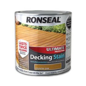 RONSEAL ULTIMATE DECKING STAIN - COUNTRY OAK 2.5LT 36904